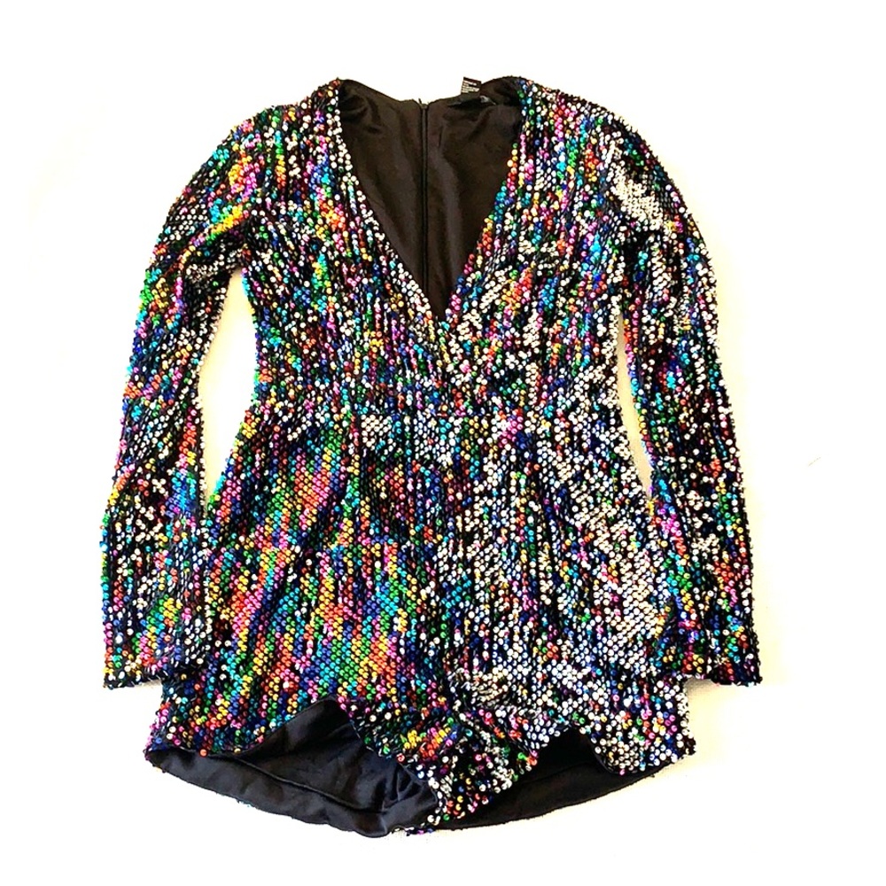 Multi-colored Sequin Romper sz small